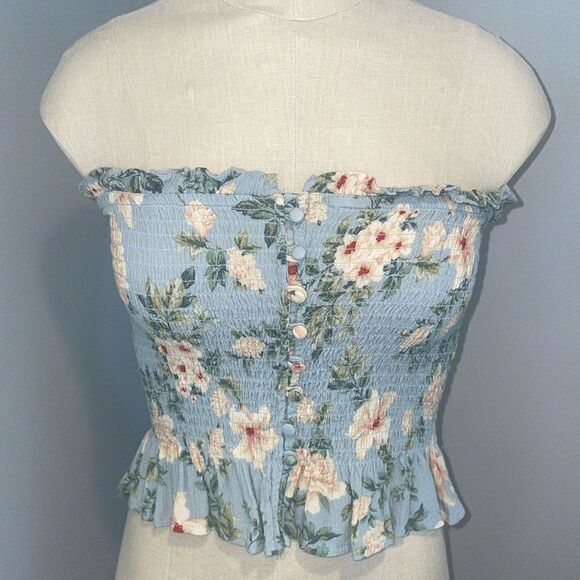 American Eagle Outfitters Tops - American Eagle Strapless Crop Top Size S